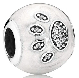 Charm Pandora Huella de Pata Circonias