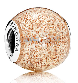 Charm Pandora Cristal Brillos Dorados