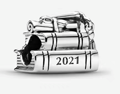 Charm graduación libros y diploma 2021 Pandora