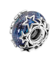 Charm esfera cielo estrellado azul Pandora