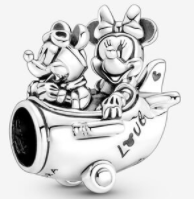 Charm Mickey y Minnie en avión
