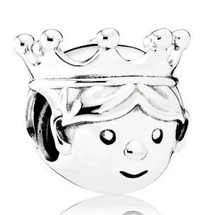Charm Pandora Príncipe con Corona
