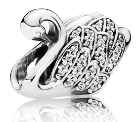Charm Pandora Cisne Pavé Circonias