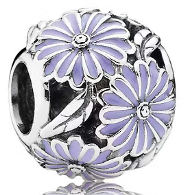 Charm Pandora Margaritas Esmalte Lila