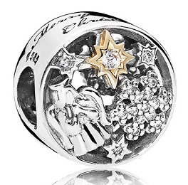 Charm Merry Christmas trineo y estrellas Pandora