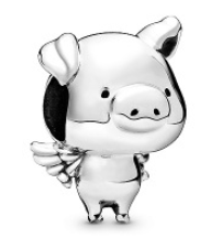 Charm cerdito con alas Pandora