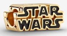 [CH708] Charm logo Star Wars baño dorado Pandora