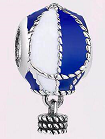Charm globo aerostático esmalte azul Pandora