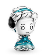 Charm Pandora busto princesa vestido turquesa