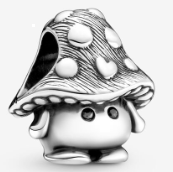 Charm Pandora hongo con lunares sonriente
