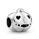 Charm Pandora calabaza de Halloween sonriente