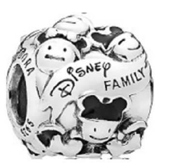 Charm Disney Family plata calada figuras familiares