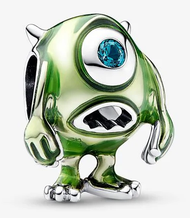 [CH828] Charm Mike Wazowski esmalte verde Pandora