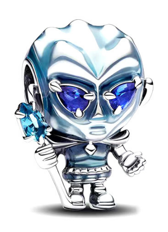 Charm guerrero de hielo con cristal azul Pandora
