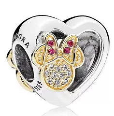 Charm corazón Minnie Mouse Pandora Disney