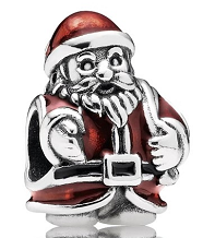 Charm Santa Claus Pandora esmalte rojo