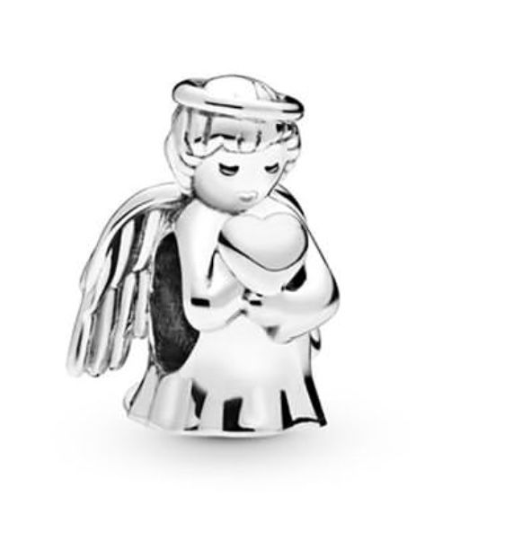 Charm ángel guardián con corazón Pandora