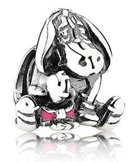 [CH1198] Charm Eeyore Winnie Pooh moño rosa Disney