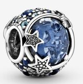 Charm cielo estrellado piedra azul y estrellas Pandora