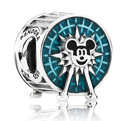 Charm Pandora Mickey sol esmalte turquesa