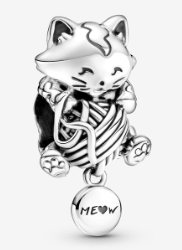 Charm Pandora gato ovillo Meow