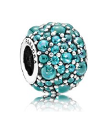 Charm Bola Mosaico Turquesa