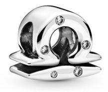 Charm signo zodiacal Leo plata y circonias