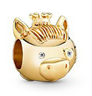 Charm Pandora zodiaco cabra baño dorado
