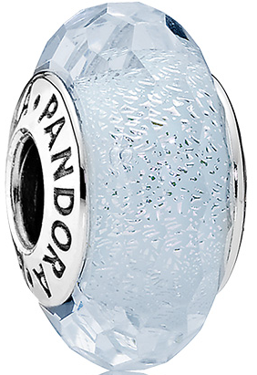 Charm Pandora Cristal Facetado Azul Hielo