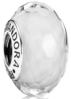 Charm Bola Facetada Cristal Blanco