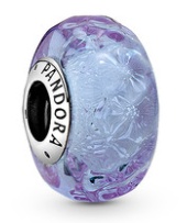 Charm cuenta de vidrio de Murano lila PANDORA