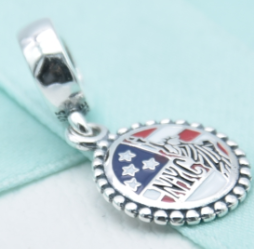 Charm colgante Pandora NYC Bandera Americana
