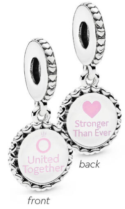 Charm colgante Pandora United Together Stronger Than Ever rosa