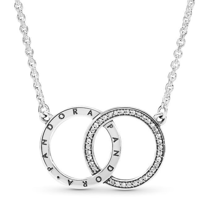 [N5] Collar Pandora Signature dos círculos entrelazados
