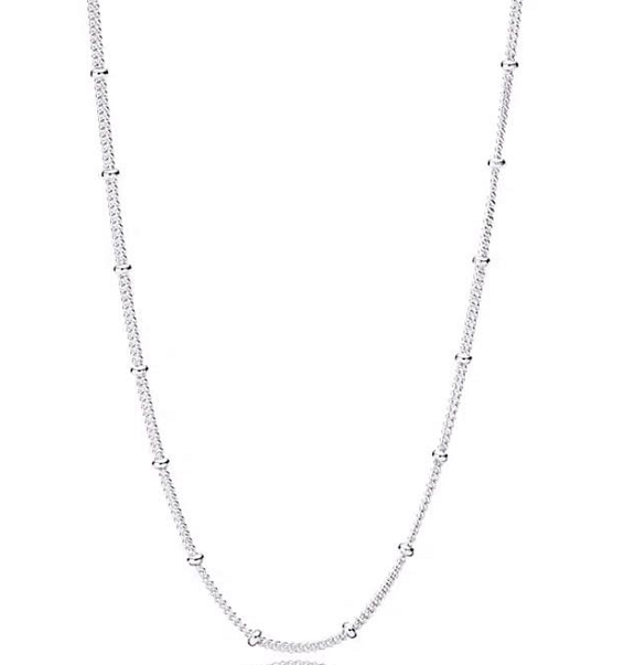 Collar Pandora Cadena con Bolitas Plata