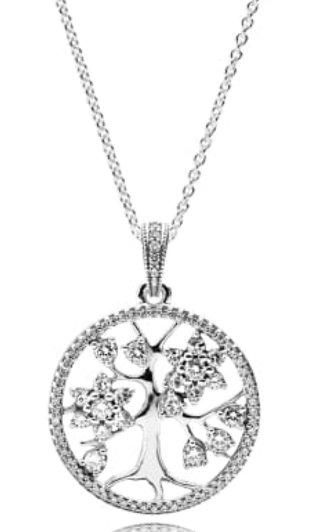 Collar Pandora árbol de la vida circular
