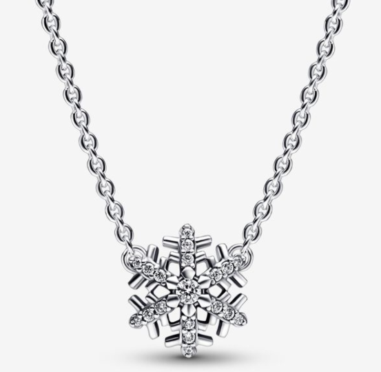 [392371C01] Collar Pandora copo de nieve pavé