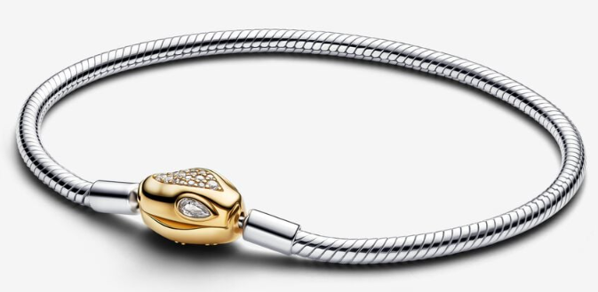 Brazalete Pandora Moments Cierre Corazón Pavé