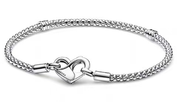 Brazalete Pandora Cadena De Bolitas Corazón