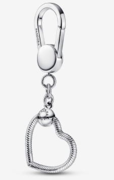 [392238C00] Brazalete llavero corazón texturizado Pandora