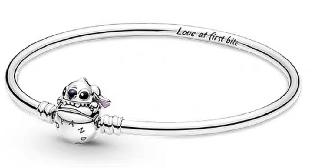 [591683C01] Brazalete Pandora Disney Stitch Rígido Love At First Bite