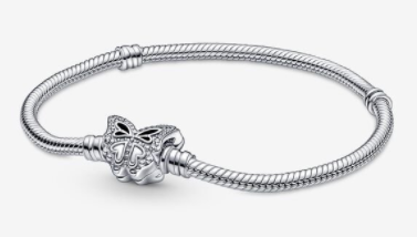 [590782C01] Brazalete Pandora Moments Cierre Mariposa Calada