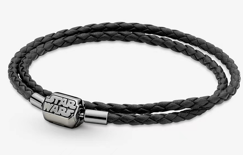 Brazalete Pandora Star Wars Cuero Trenzado Doble