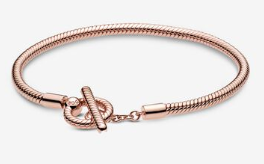 [589087C00] Brazalete Pandora Moments Oro Rosa Corazón Liso