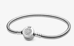 [589046C01] Brazalete Pandora Moments Cierre Corona Pavé Plata