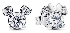 Aretes Pandora Disney Mickey y Minnie Circonia