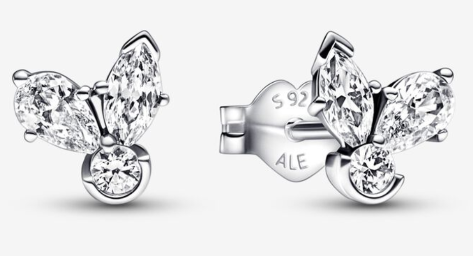 [EH-184] Aretes Pandora Racimo Circonias Talla Mixta