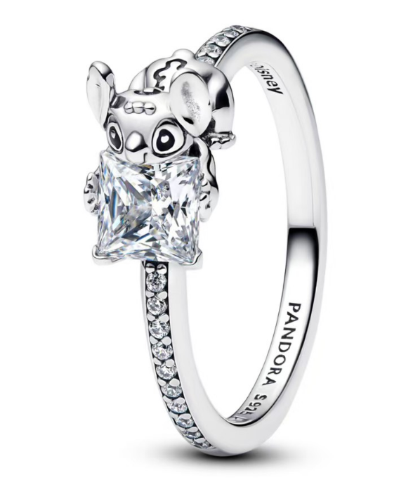 [193740C01] Anillo Pandora Disney Stitch Circonia Cuadrada