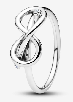 [193759C01] Anillo Pandora Infinito Circonias Plata