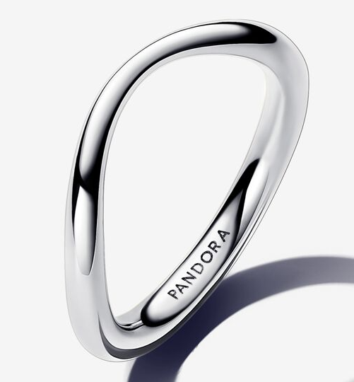 [193314C00] Anillo Pandora banda asimétrica lisa sin piedras